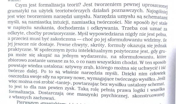 Andrzej Gregorczyk W Alfred Tarski Dedukcja I Semantyka Cytat O Formalizmie (Czym jest formalizacja teorii?)
